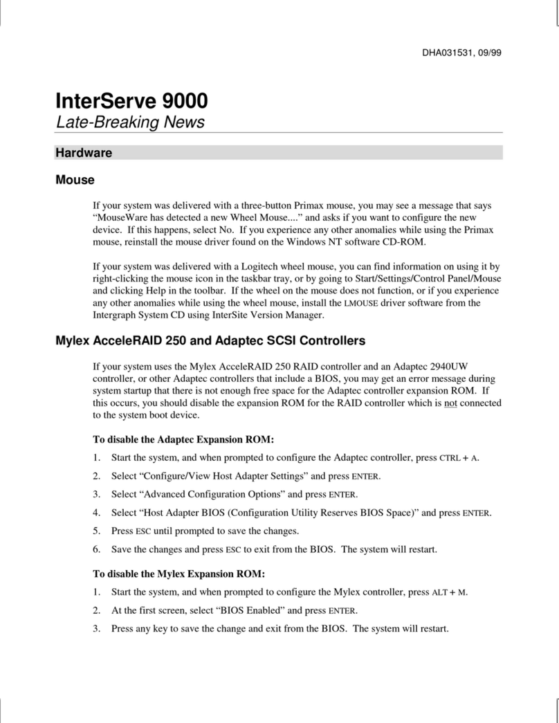 Intergraph InterServe 9000 User manual