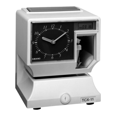 Amano Time Partner TCX-11 user guide