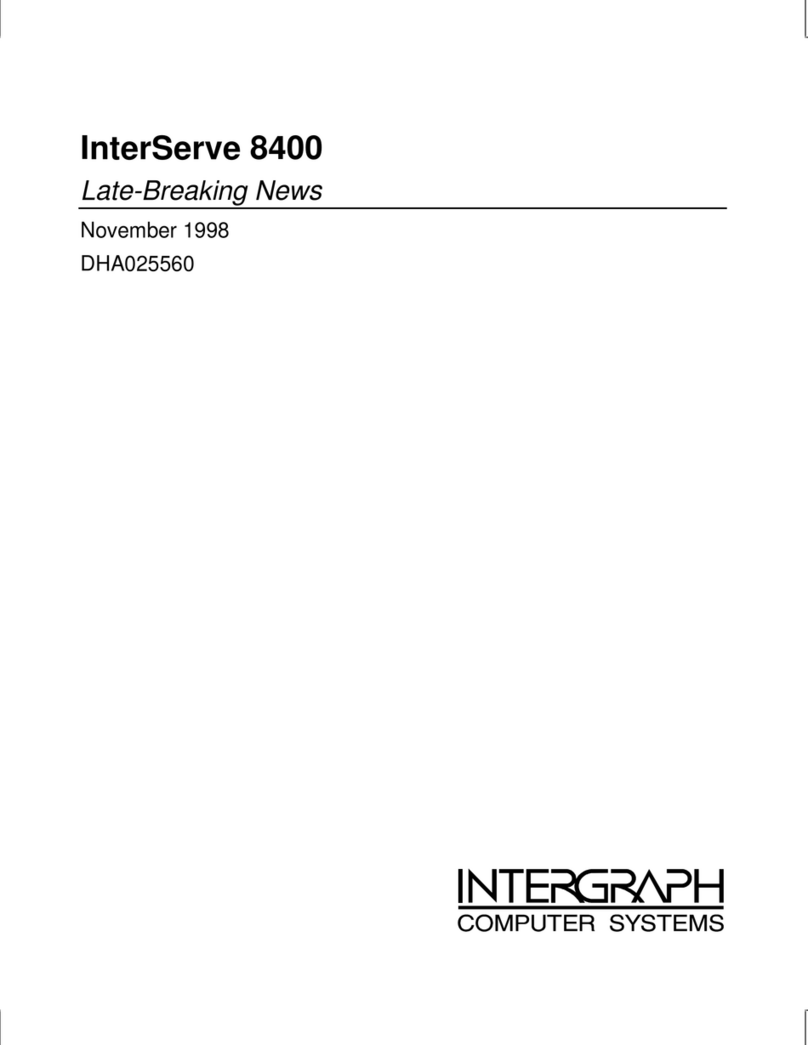 Intergraph InterServe 8400 Setup User manual