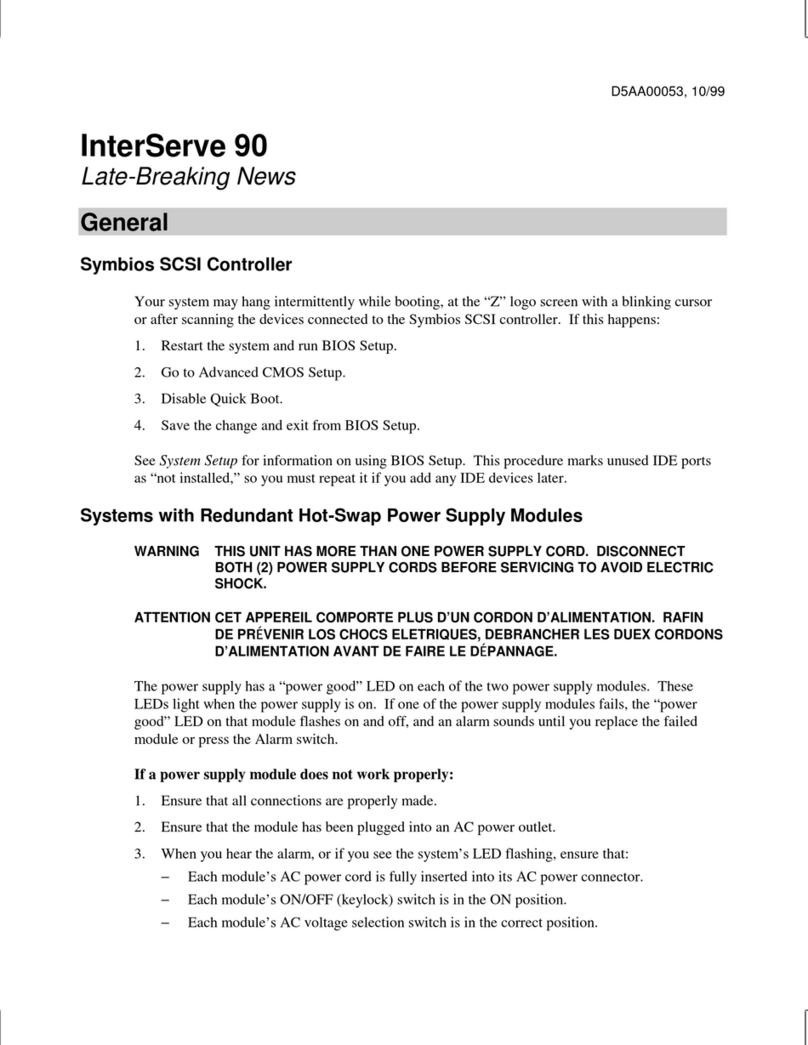 Intergraph InterServe 90 manual&nbsp;