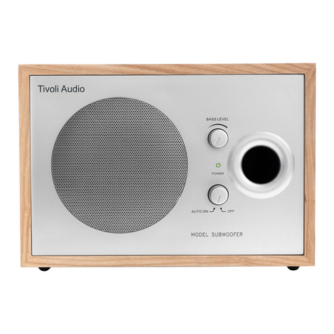 Tivoli Audio Model Subwoofer owner's manual