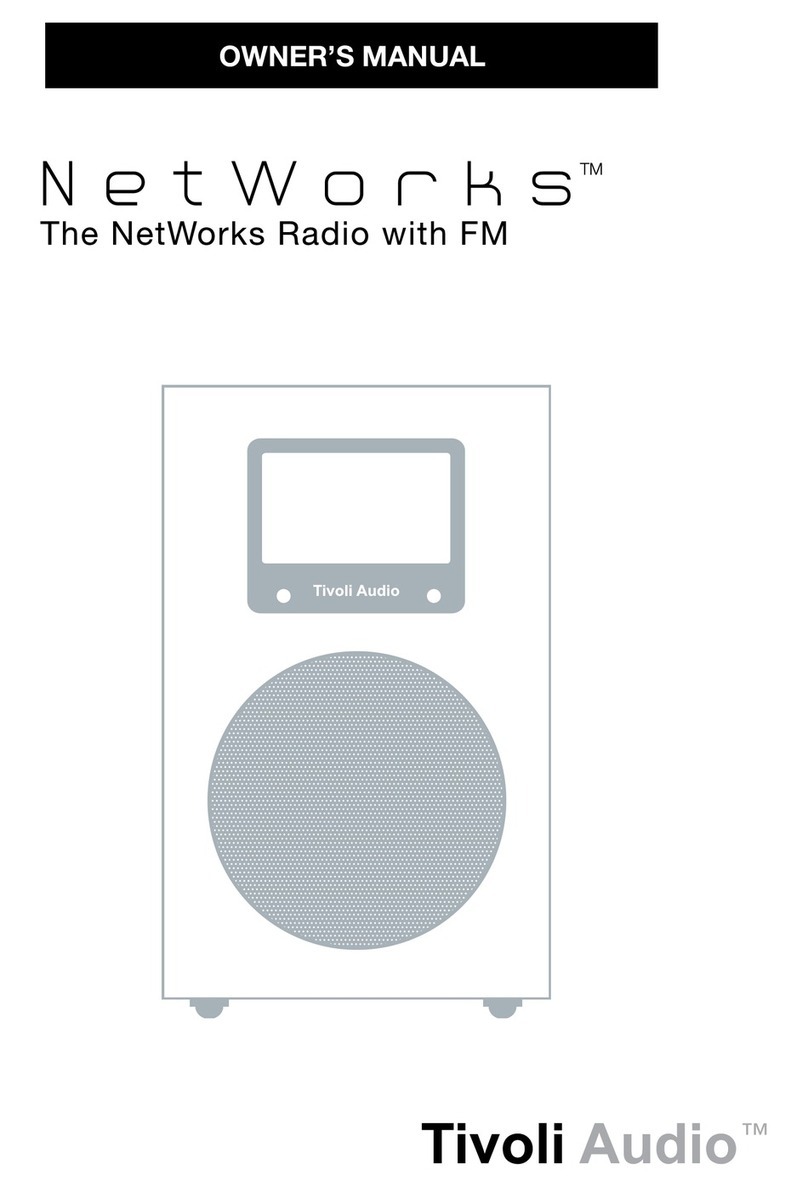 Tivoli Audio NetWorks Speaker User manual