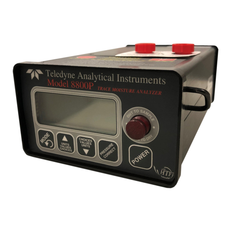 Teledyne 8800P User manual