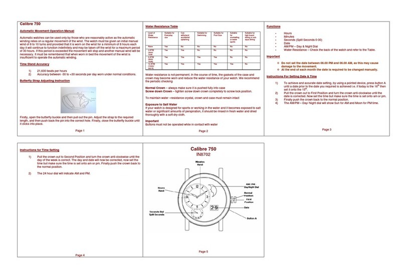 Zeon IN8702 CALIBRE 750 User manual