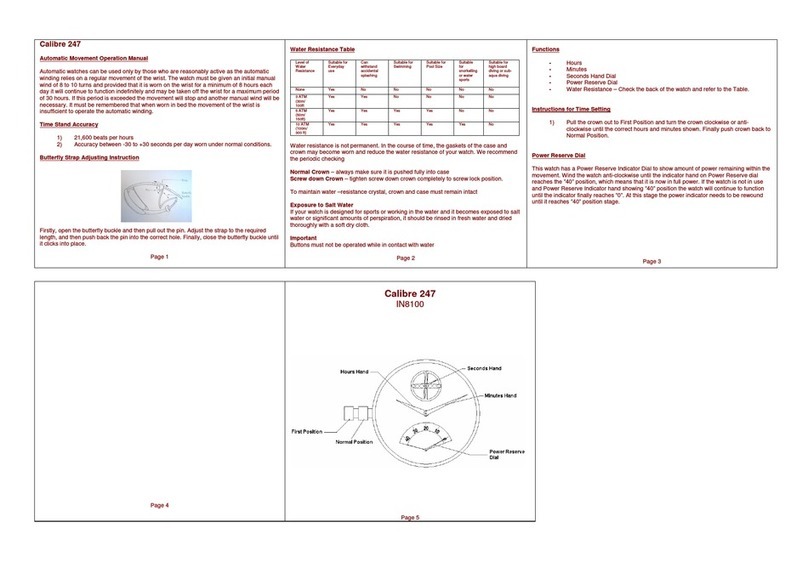 Zeon IN8100 CALIBRE 247 Operation manual