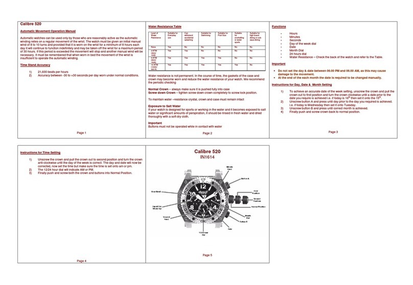 Zeon IN1614 CALIBRE 520 User manual