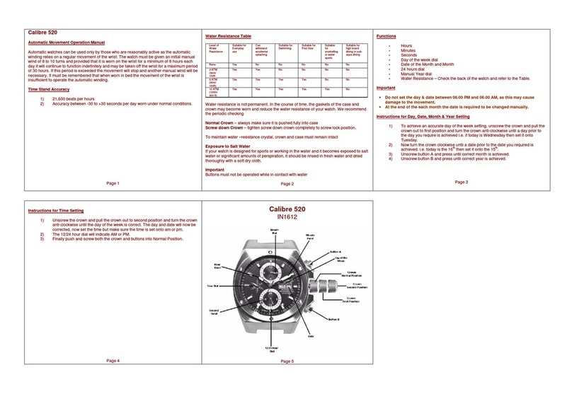 Zeon IN1612 CALIBRE 520 Operation manual