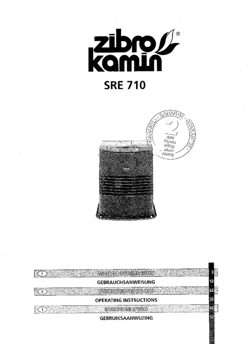 Zibro Kamin SRE 710 operating manual