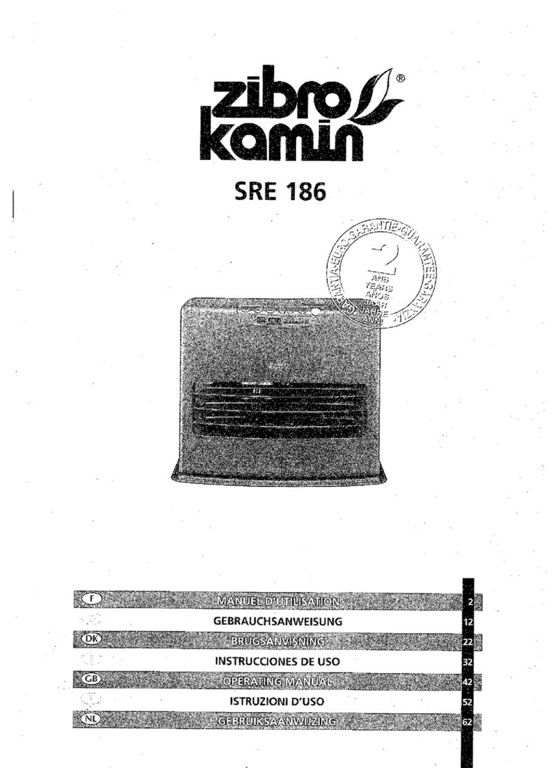 Zibro Kamin SRE 186 operating manual