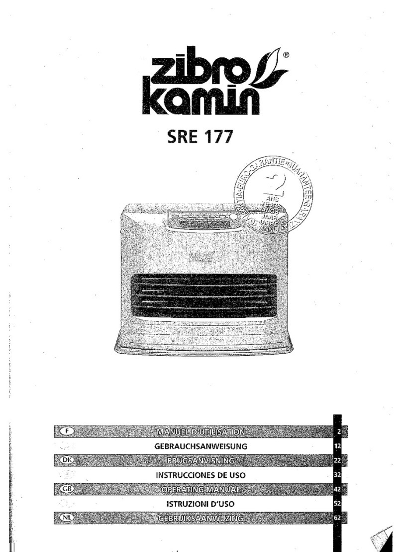 Zibro Kamin SRE 177 operating manual