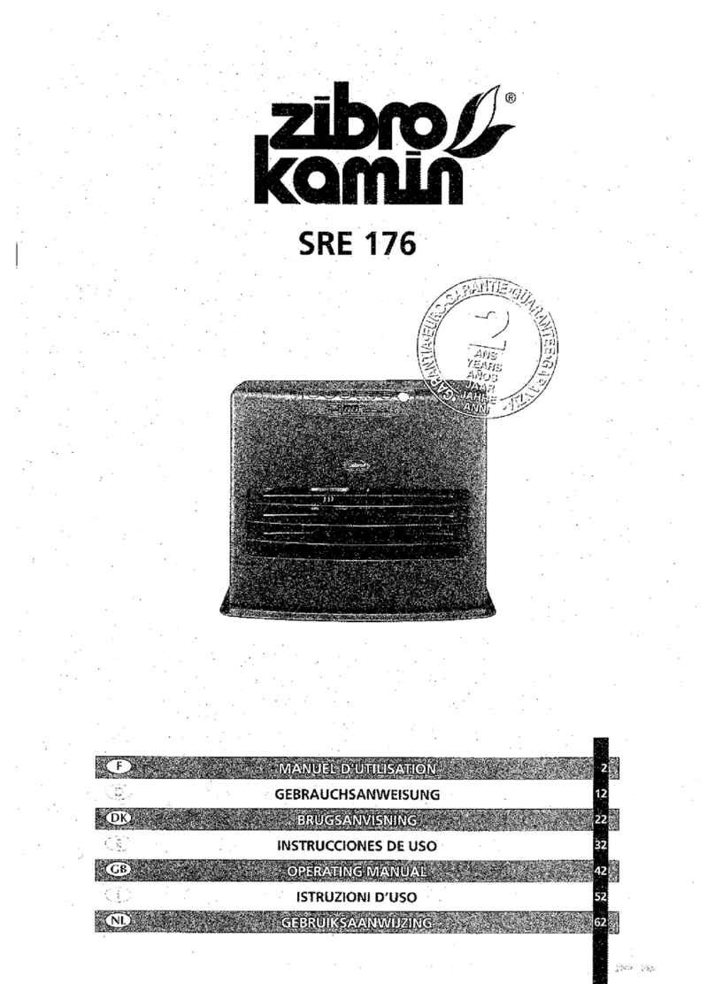 Zibro Kamin SRE 176 operating manual