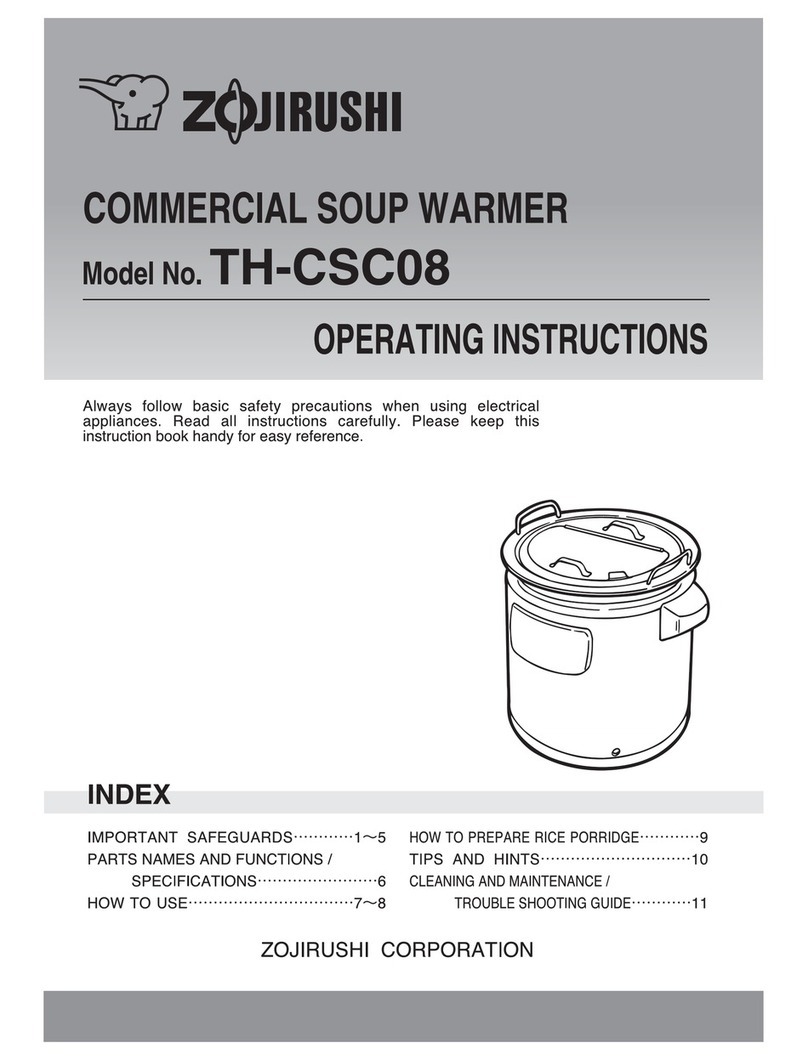 Zojirushi TH-CSC08 User manual