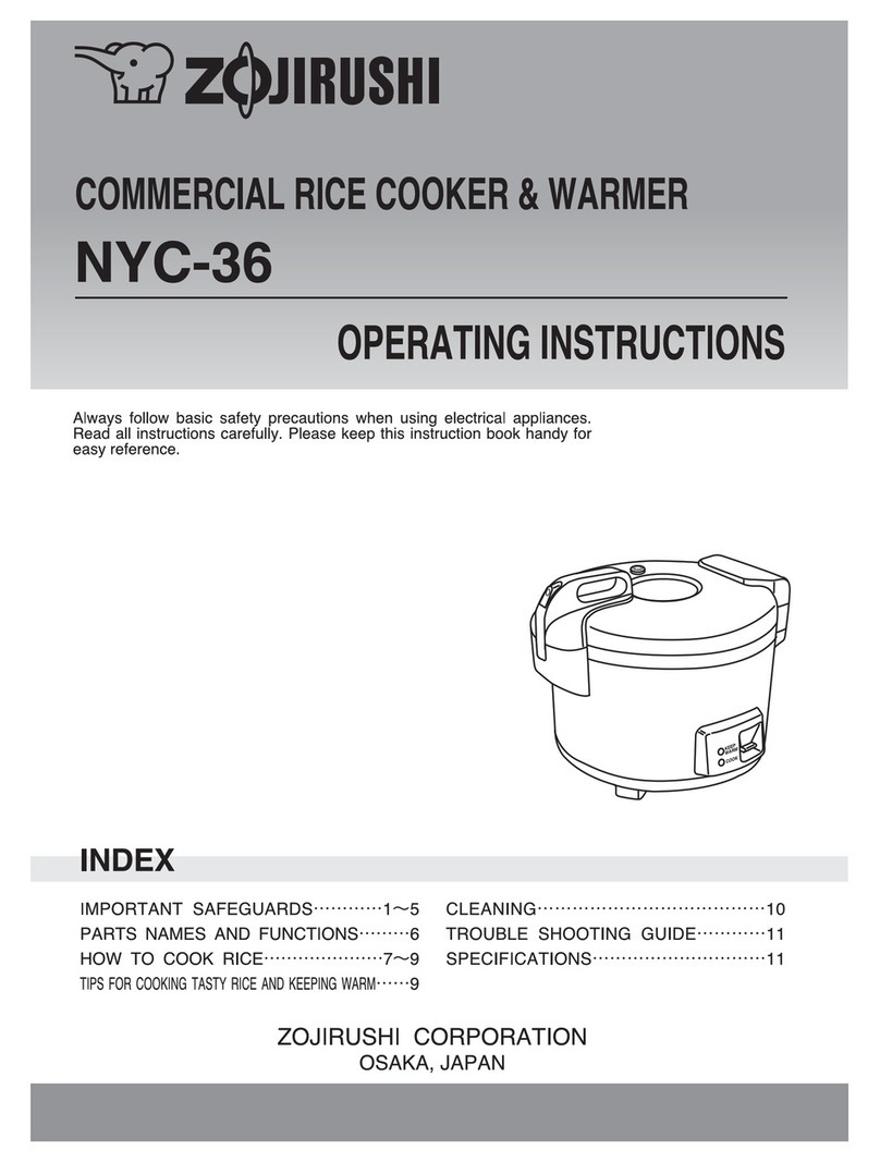 Zojirushi NYC-36 User manual Zojirushi NYC-36 User manual