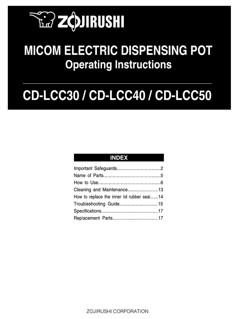 Zojirushi CD-LCC30 operating instructions