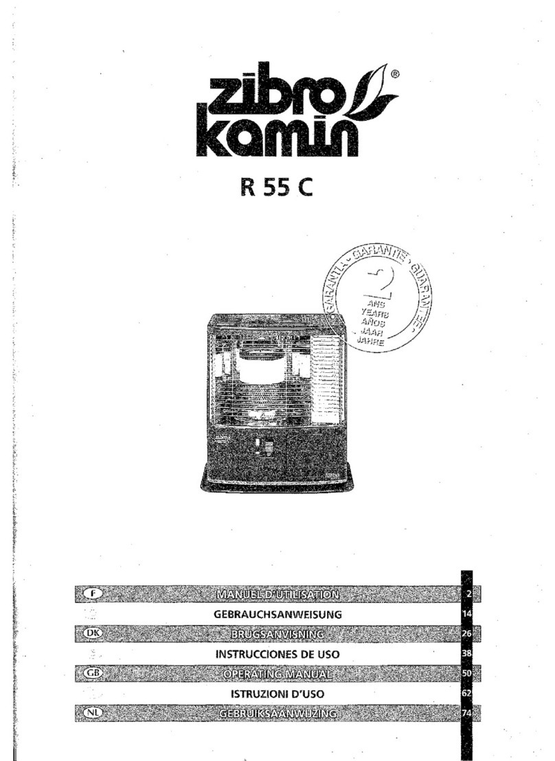 Zibro Kamin R 55 C operating manual