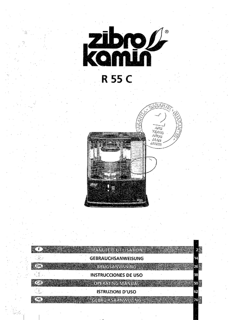Zibro Kamin R 55 C operating manual
