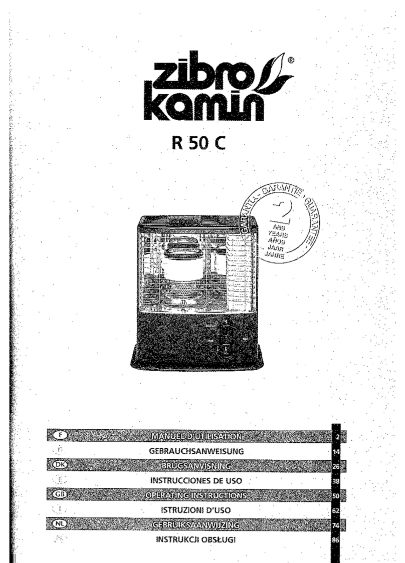 Zibro Kamin R 50 C operating instructions