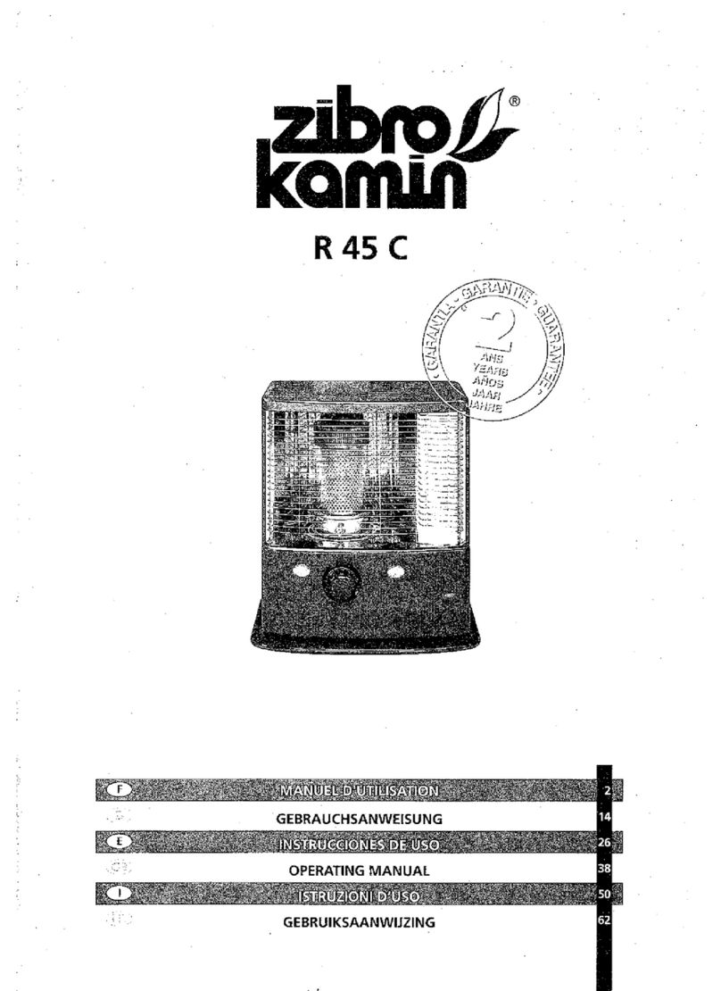 Zibro Kamin R 45 C operating instructions