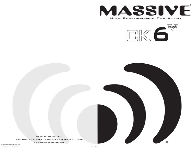 Massive Audio CK6 Stage V instruction manual