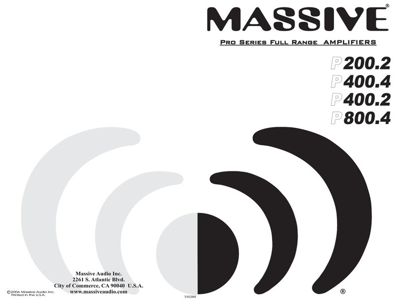 Massive Audio P400.4 pro series instruction manual