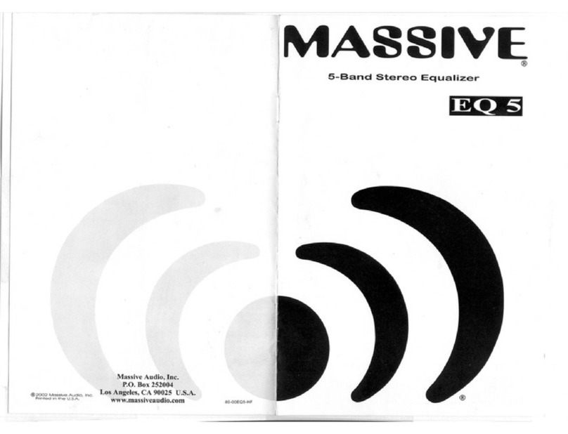Massive Audio EQ5 User manual