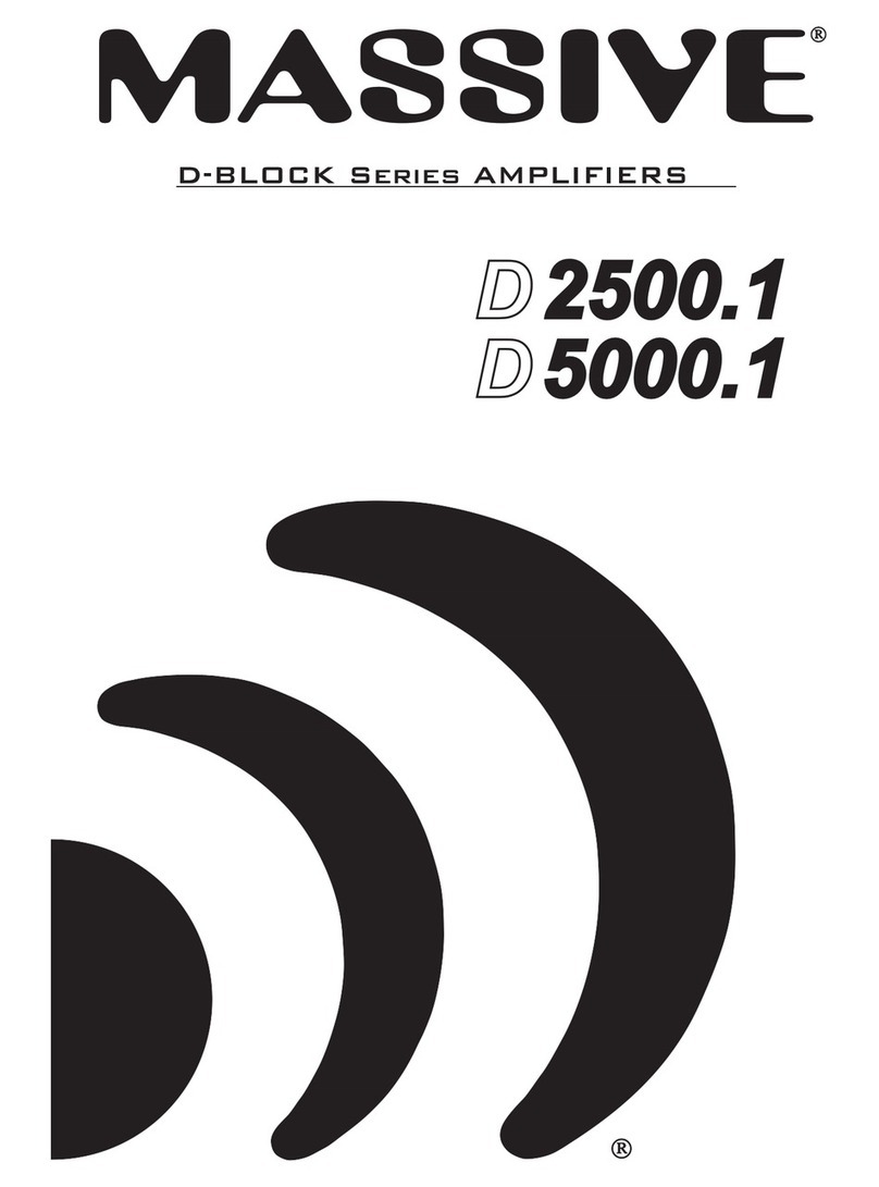 Massive Audio D2500.1 block series instruction manual