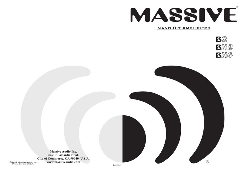 Massive Audio BX2 instruction manual