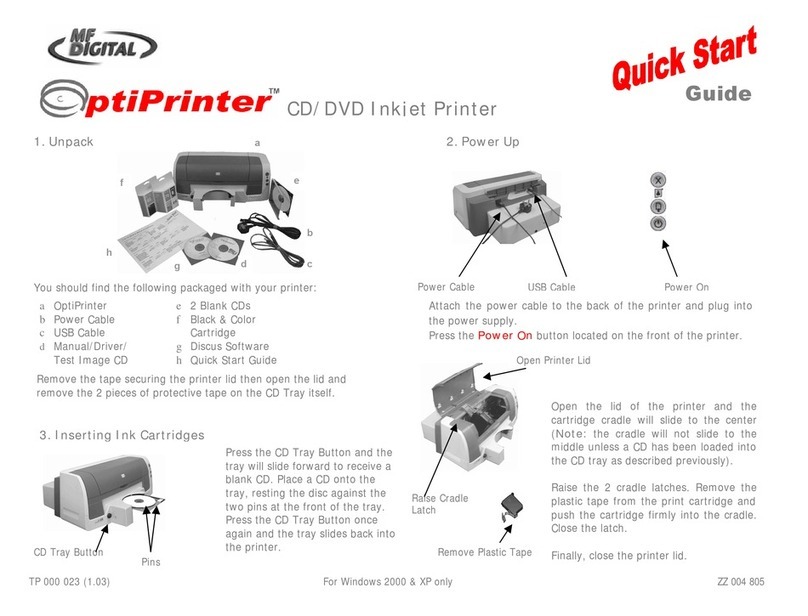 MF DIGITAL OptiPrinter User manual