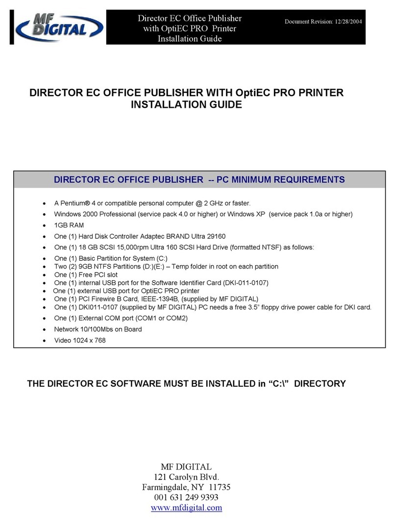 MF DIGITAL DIRECTOR EC User manual