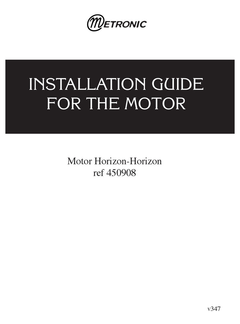 Metronic Motor Horizon-Horizon installation guide Metronic Motor Horizon-Horizon installation guide