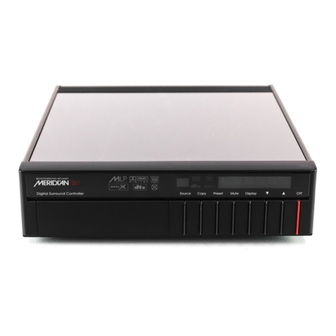 Meridian Digital Surround Controller 561 user guide
