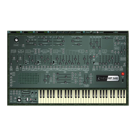 M-Audio Wayoutware TimewARP 2600 User manual