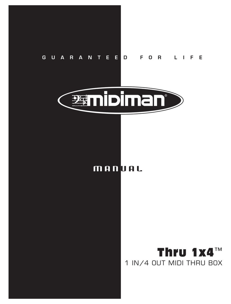 M-Audio midiman Thru 1x4 user guide