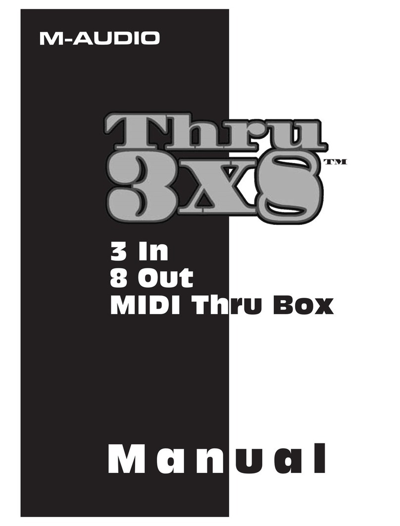 M-Audio Thru 3x8 user guide