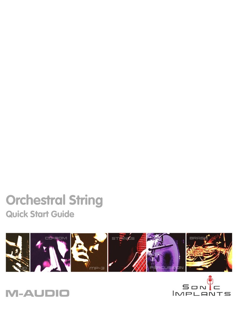 M-Audio Orchestral String User manual