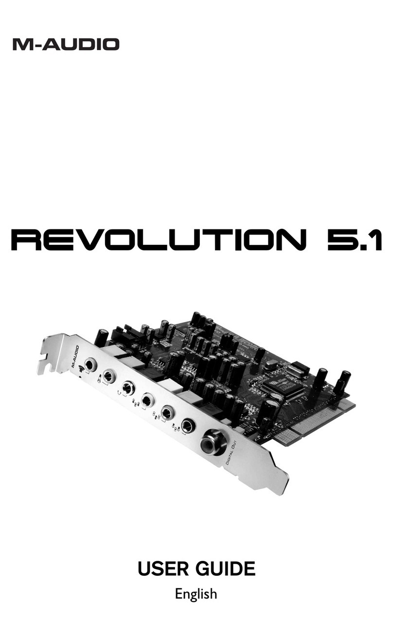 M-Audio REVOLUTION 5.1 user guide