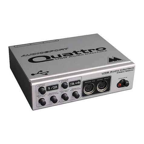 M-Audio Quattro USB user guide