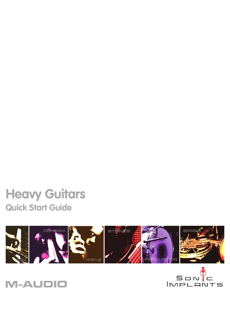 M-Audio Heavy Guitars quick start guide