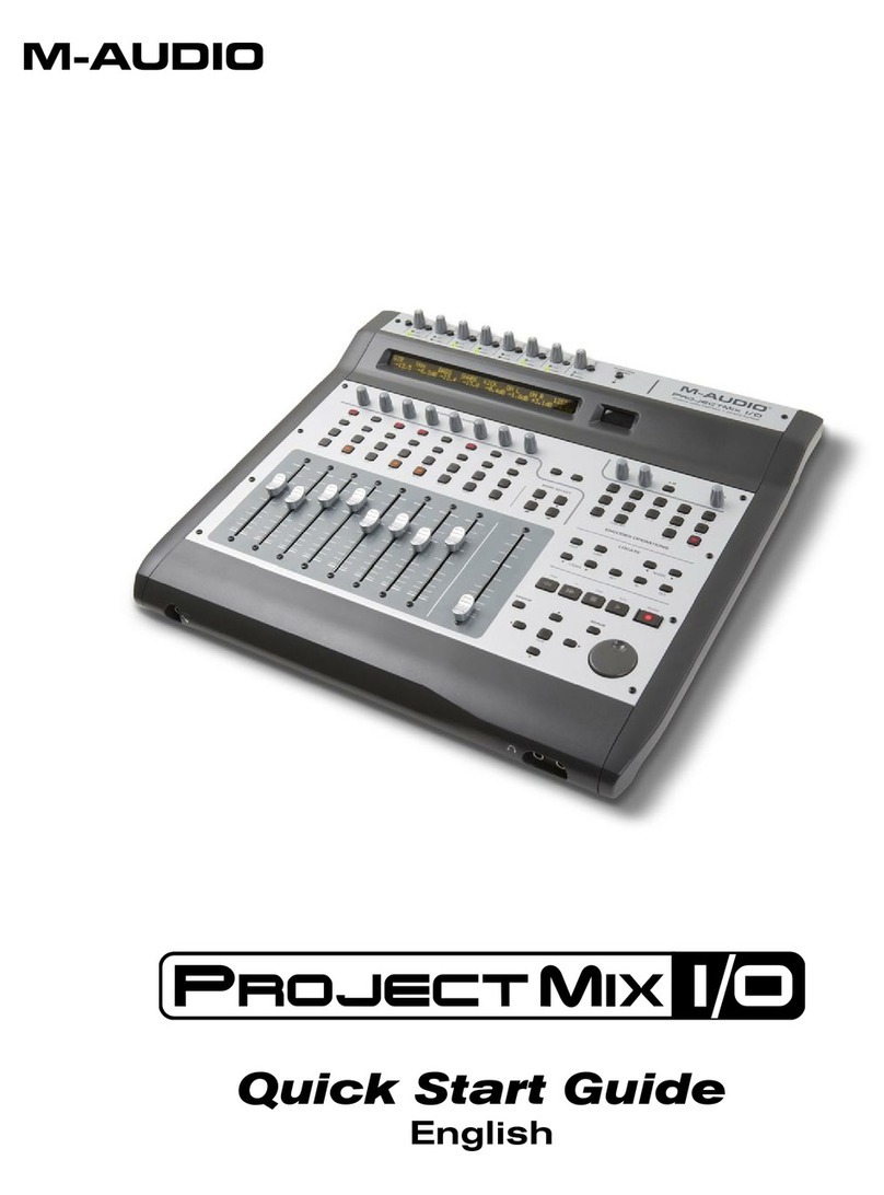 M-Audio ProjectMix I/O quick start guide