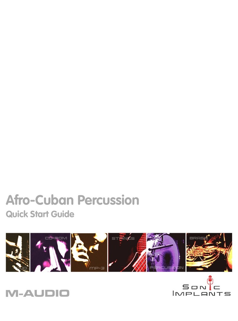 M-Audio Afro-Cuban Percussion quick start guide