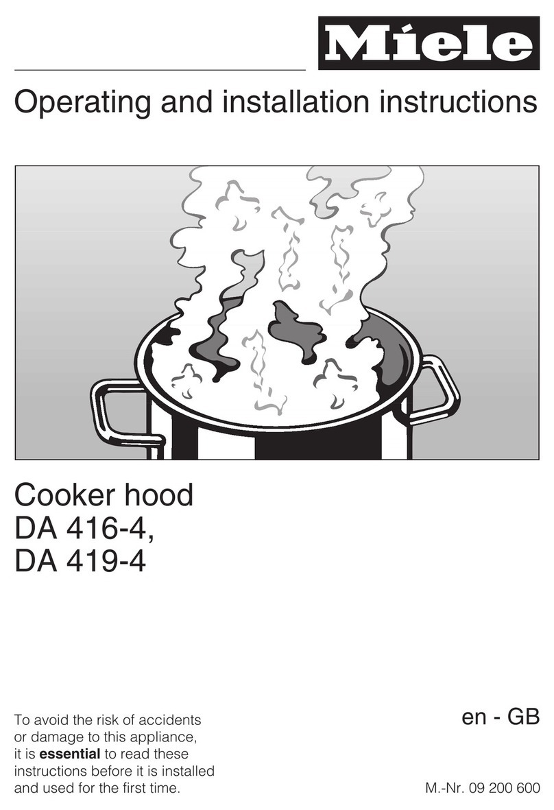 Miele DA 419-4 Specification sheet