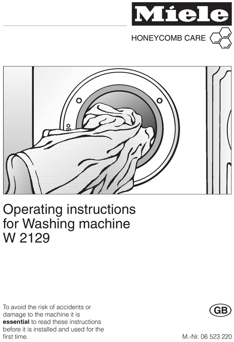 Miele W 2129 User manual Miele W 2129 User manual