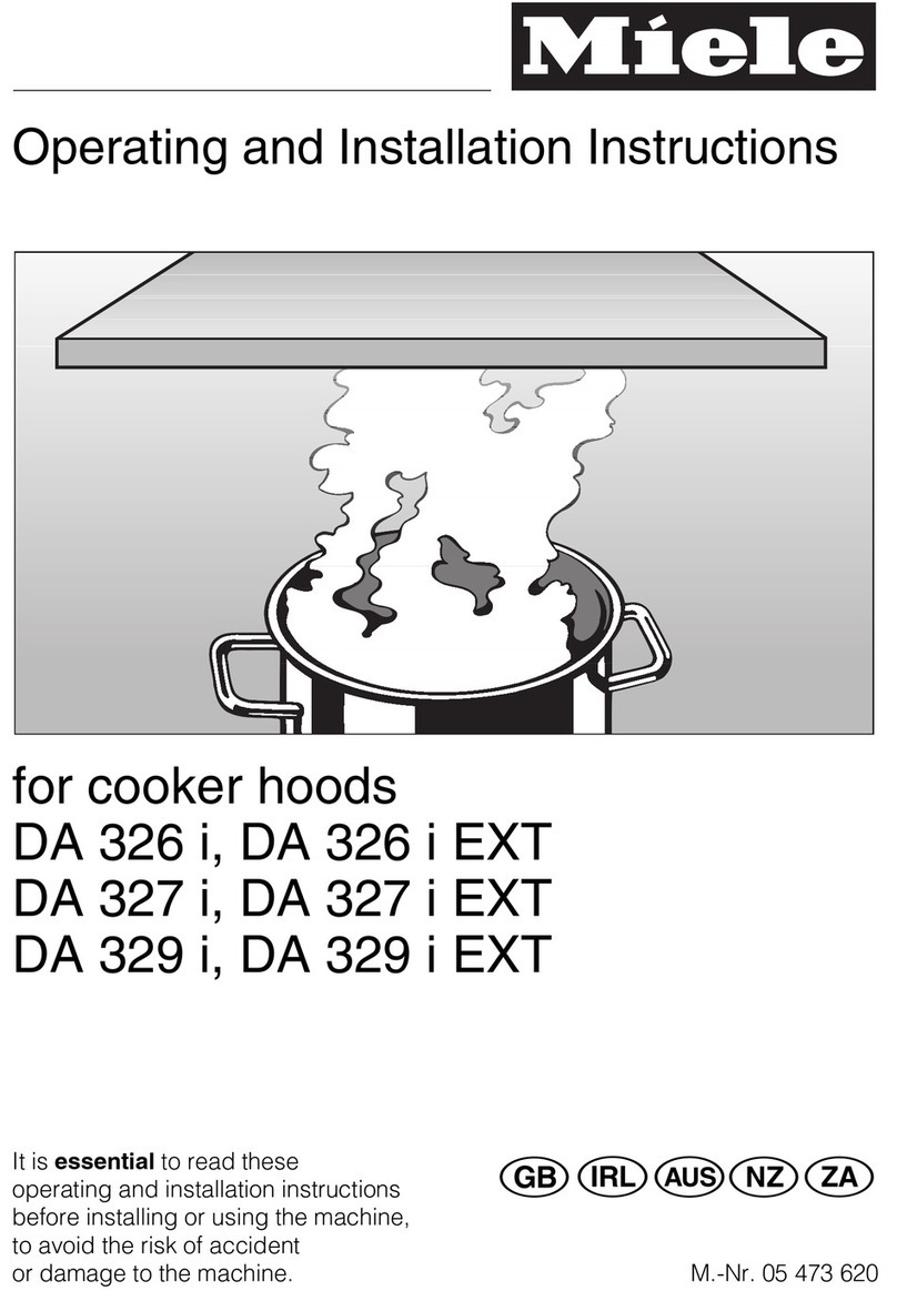 Miele DA 327 i Specification sheet