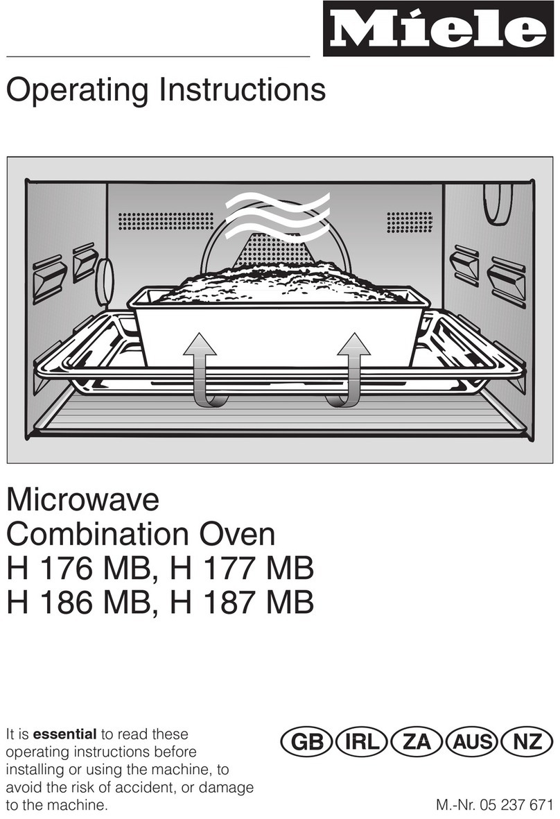 Miele H 186 MB operating instructions