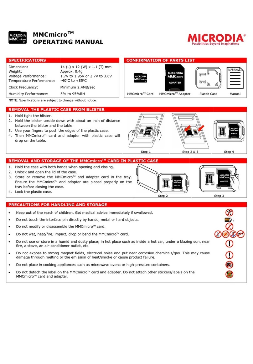 Microdia MMCmicro operating manual