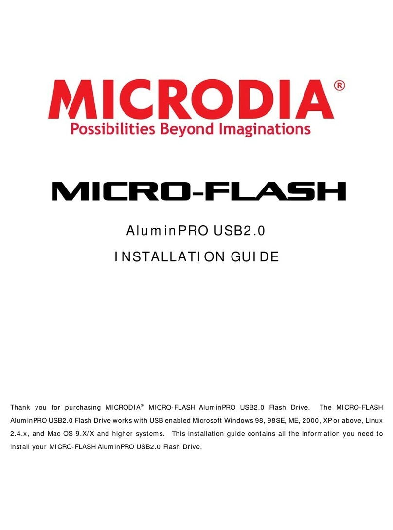 Microdia Micro-Flash Alumin PRO USB 2.0 User manual