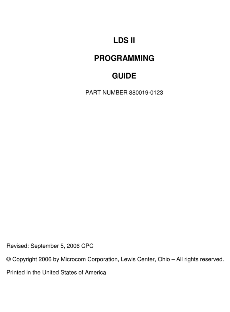 Microcom LDS II Programming guide