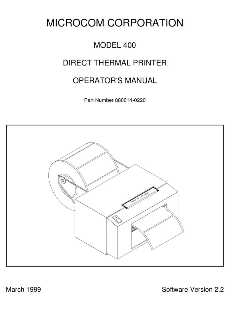 Microcom 400 User manual