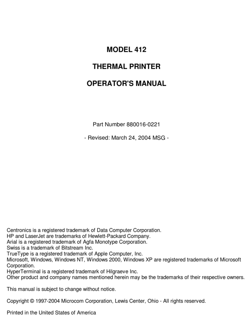 Microcom 412 User manual