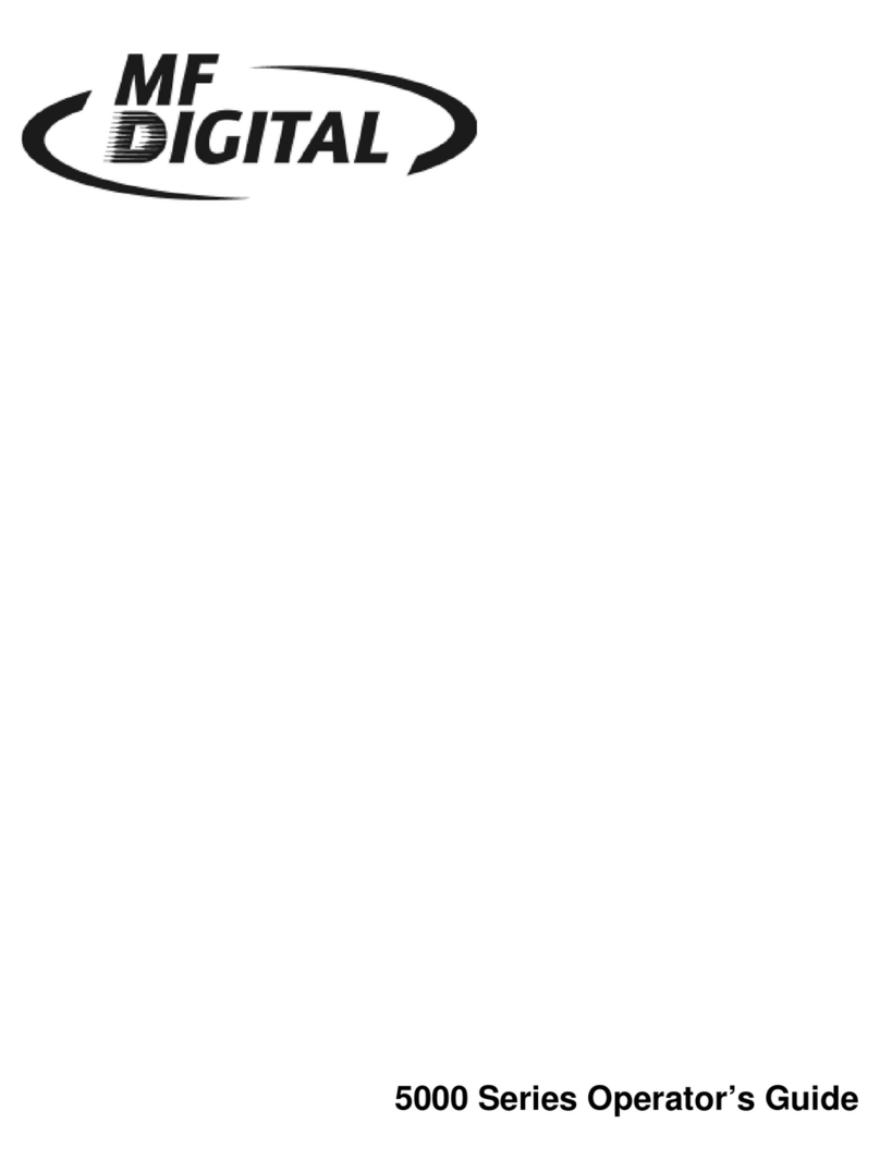 MF DIGITAL 5000 Platform Series Manual